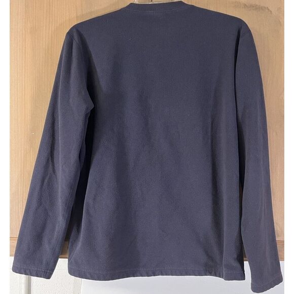 REI Co-Op Sweater Men's Large Blue Crew Cotton/Poly Fleece Pullover Sweatshirt - Picture 3 of 9